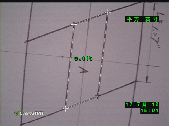 正對 參考尺寸為L=1.07inch       正對 參考尺寸為L=1.07inch