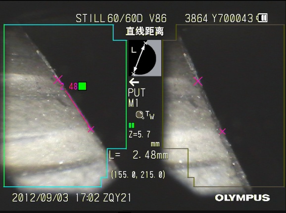 分段測量 L3=2.48mm 分段測量 L3=2.48mm