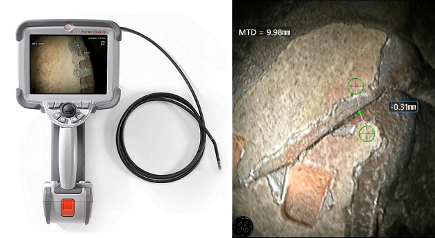 韋林工業(yè)內(nèi)窺鏡MViQ的裂紋裂縫檢測(cè)圖像 韋林工業(yè)內(nèi)窺鏡MViQ的裂紋裂縫檢測(cè)圖像